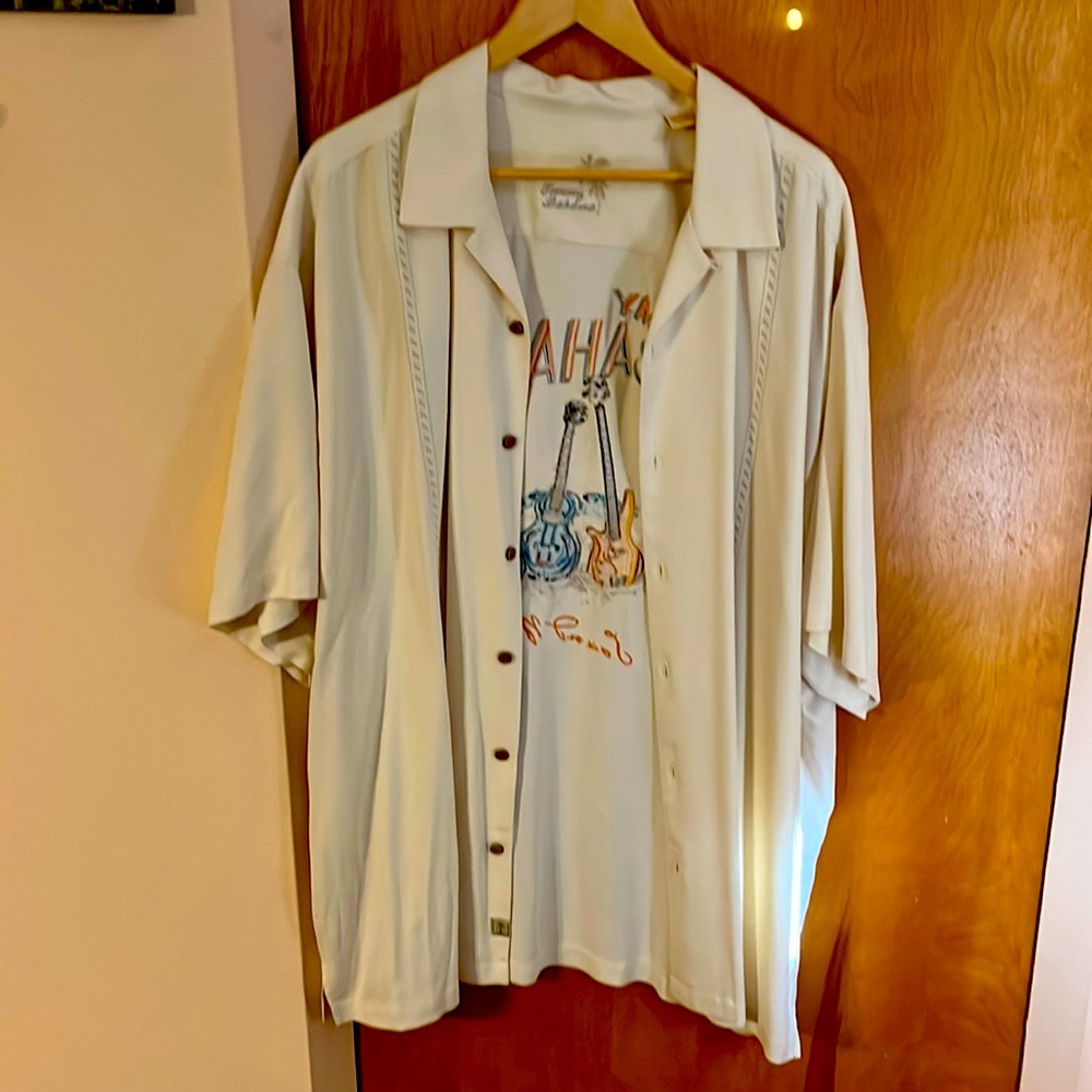 Tommy bahama 2XL button down sound waves edition